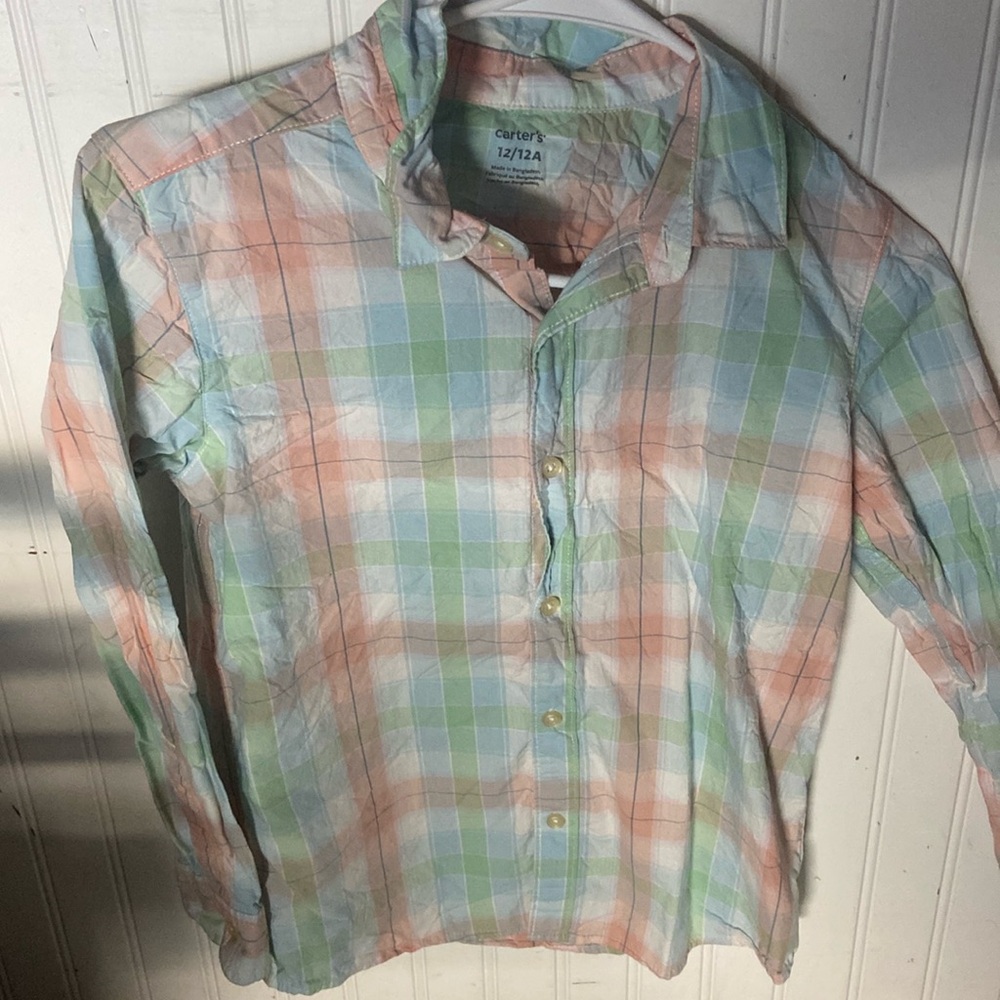 Boys size 12 button up